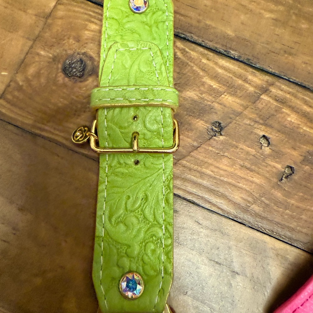 Spark’l Band Authentic leather Florentine lime green sleek sivella